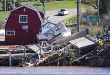Severe flooding and heavy rain cause damage across Cape Breton Nova Scotia