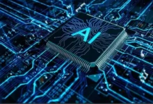 Artificial intelligence technology representing Tenstorrent’s expansion in AI chips and computing systems following its $1.5 billion funding round.