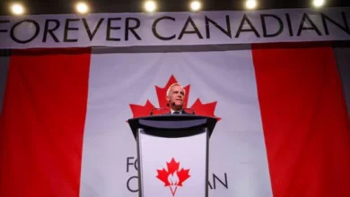 Alberta separation referendum 2026 and Canadian Prime Minister Mark Carney amid debates over Canada’s national unity.