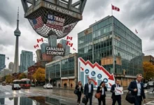 Canada’s economy faces U.S. trade pressure as the services sector continues to contract