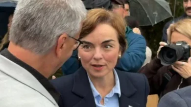 Christine Fréchette during the Quebec election campaign