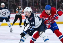 Montreal Canadiens face the Winnipeg Jets during the 2026 NHL Tim Hortons Heritage Classic outdoor hockey game in Winnipeg.