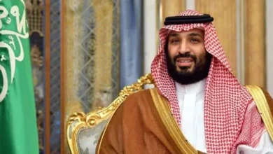 Saudi Crown Prince and Prime Minister Mohammed bin Salman during a discussion of regional security and diplomatic efforts