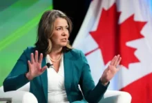 Alberta Premier Danielle Smith discussing the Pacific Link pipeline project and its expected economic and energy benefits for Alberta and Canada.