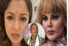 Rakhi Sawant amid renewed controversy over Tanushree Dutta’s allegations linked to the 2018 MeToo movement