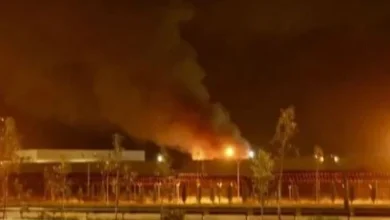 Scene following a reported attack in Saudi Arabia, with authorities assessing damage and casualties.