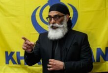 Khalistan activist Gurpatwant Singh Pannun amid reported security concerns ahead of the Edmonton referendum.