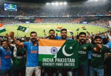 Pakistan and India cricket teams facing each other as ticket demand surges for the 2027 World Cup.