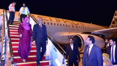 Maldives President Mohamed Muizzu is welcomed at Islamabad International Airport during his three-day state visit to Pakistan.