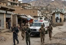 Security personnel on high alert in Khyber Pakhtunkhwa amid measures to maintain law and order.