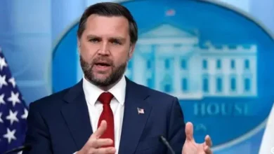 US Vice President JD Vance speaking about the Trump administration’s policy on the Iran conflict