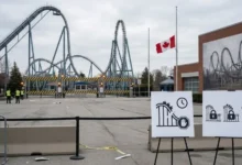 Roller coasters at Canadian amusement parks temporarily closed after a fatal accident in Georgia
