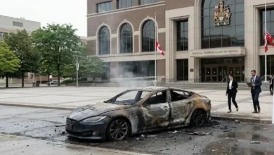 Tesla Quebec court car fire case